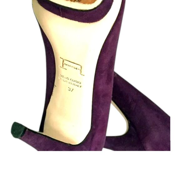 Chuckies NY Ramirez‎ Purple Suede Platform Stilettos Made in Italy - Picture 4 of 9